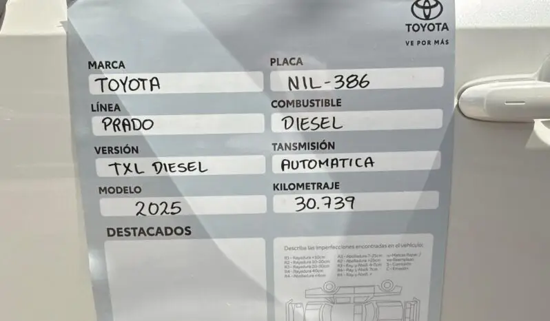 
								TOYOTA PRADO TXL DIESEL 2025 full									